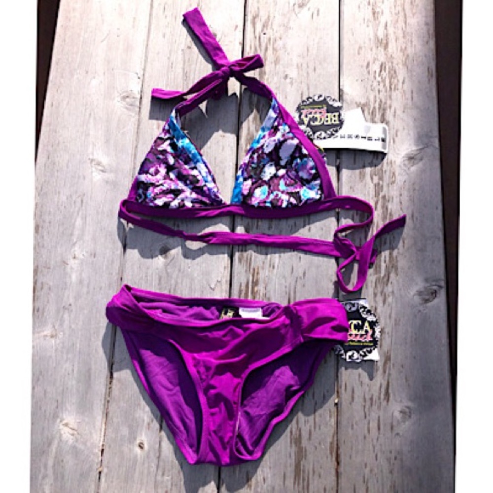 🌸 BECCA BEACH bikini, reversible top, size s. 🌸